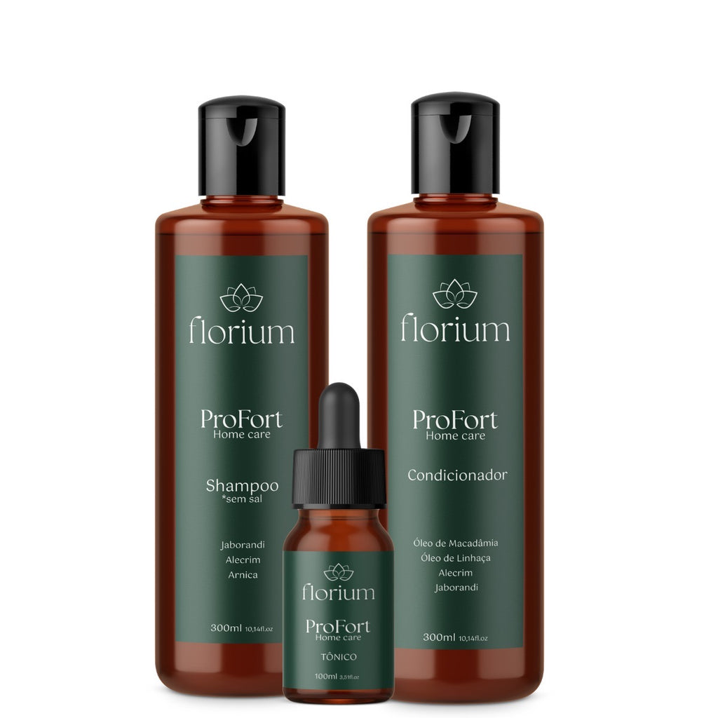 KIT PROFORT - Shampoo, Condicionador e Tônico