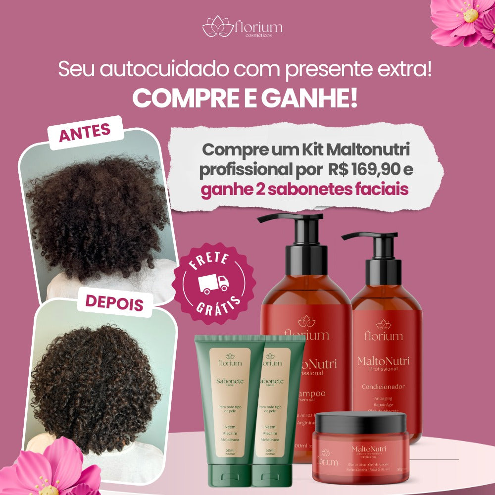 Kit Maltonutri Profissional Ganhe 2 Sabonetes Faciais semana da Mulher