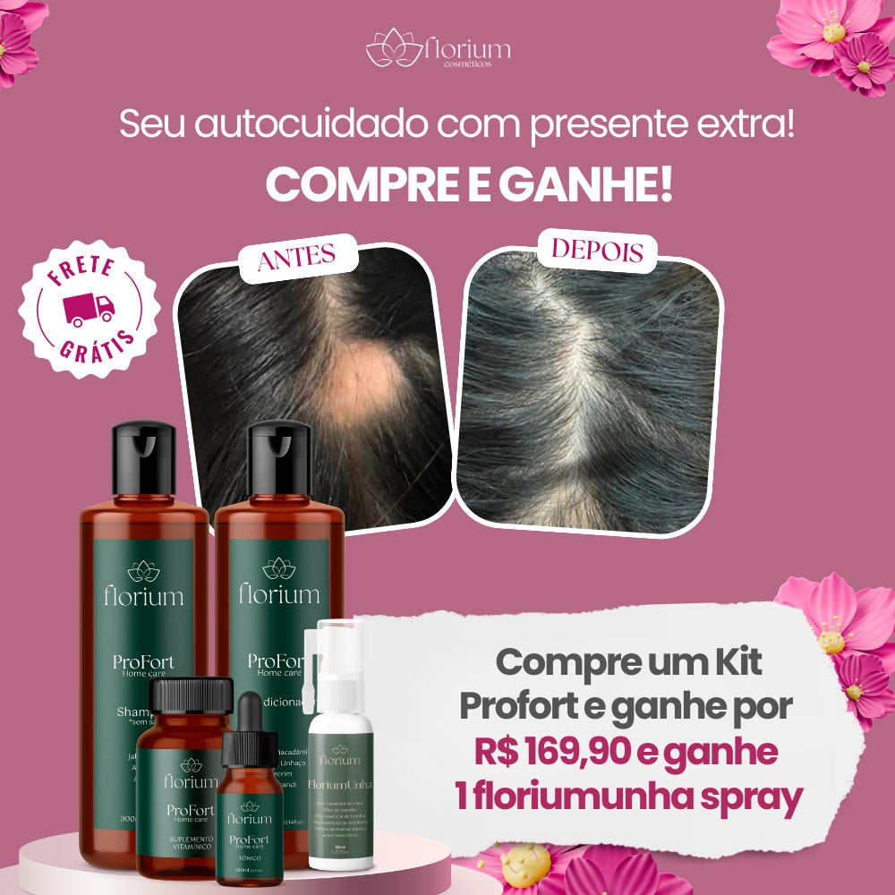 KIT PROFORT Ganhe um FloriumUnha Semana da Mulher