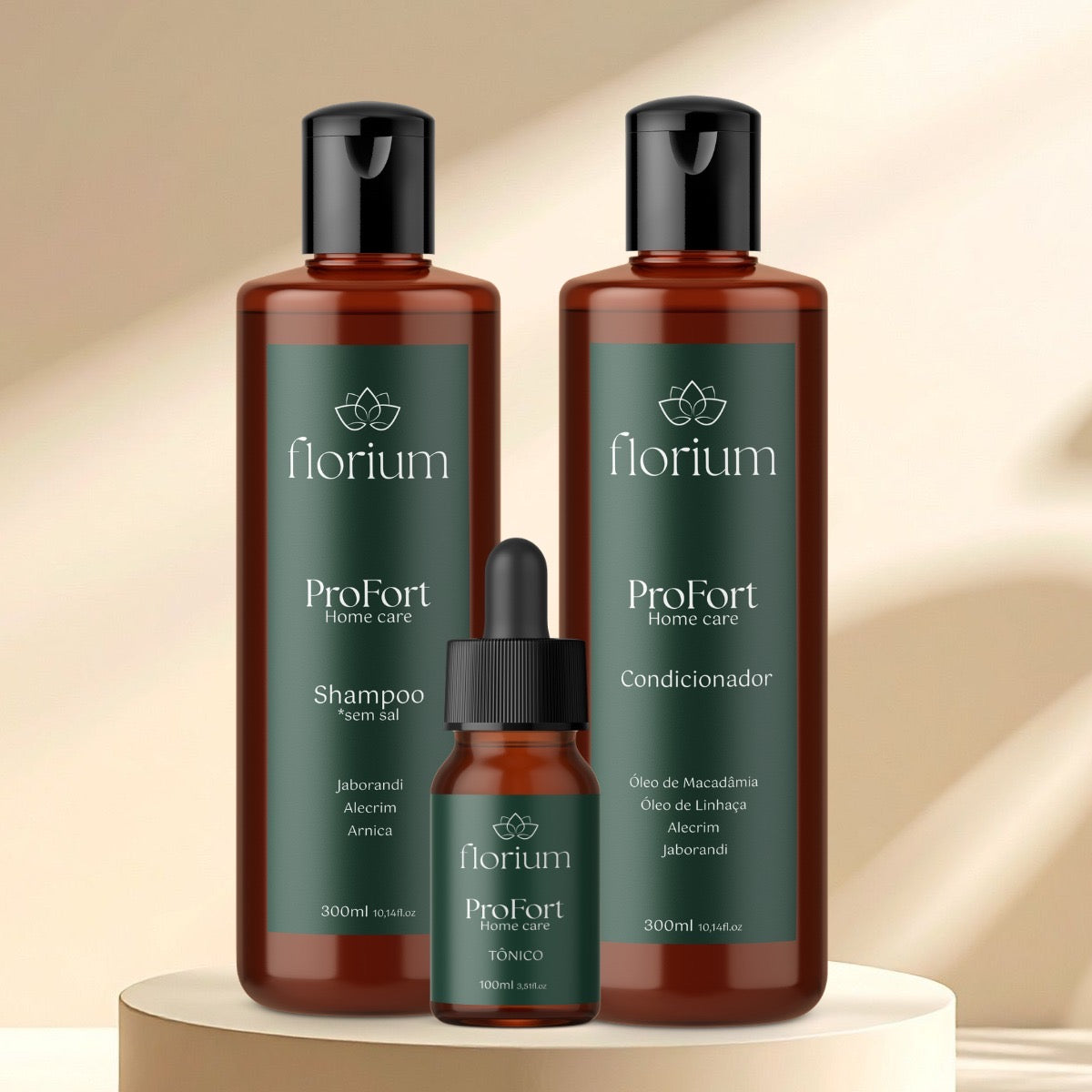 KIT PROFORT - Shampoo, Condicionador e Tônico