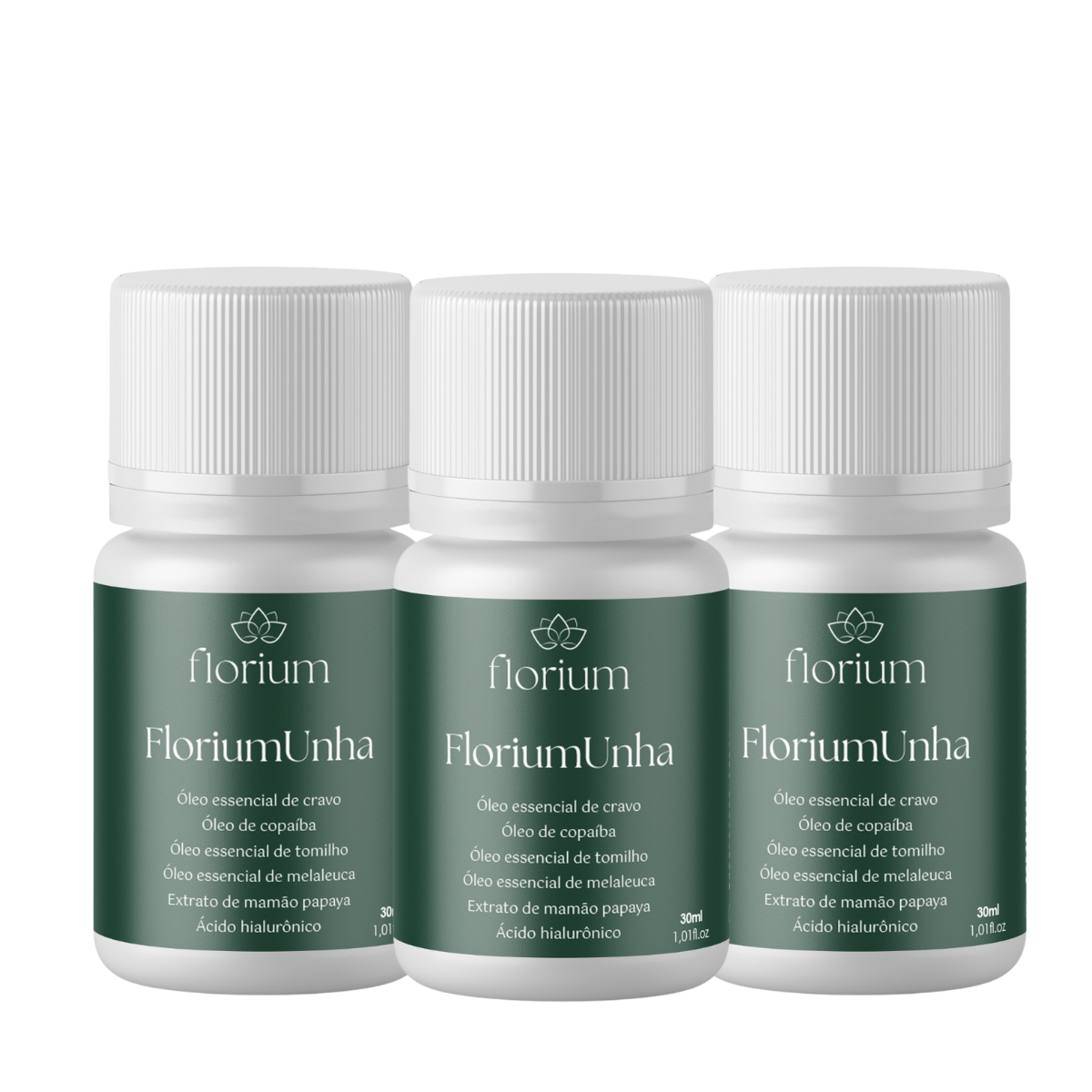 FloriumUnha 3 Unidades Conta-gotas