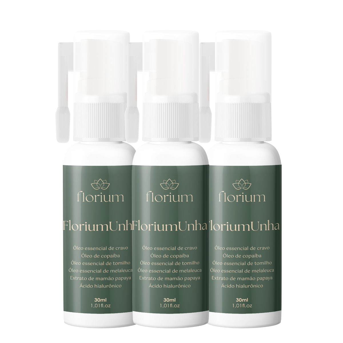FloriumUnha 3 Unidades- 30ml Spray