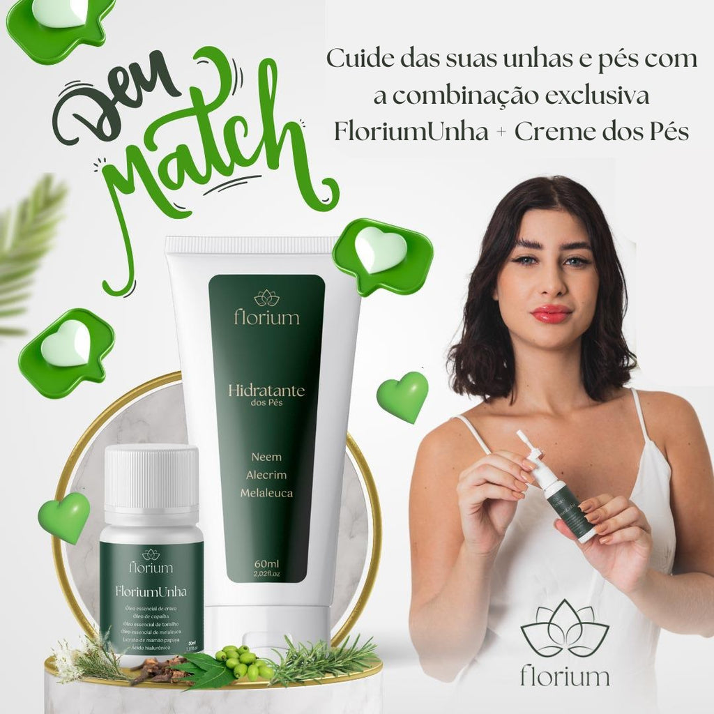 FloriumUnha e Hidratante para os pés