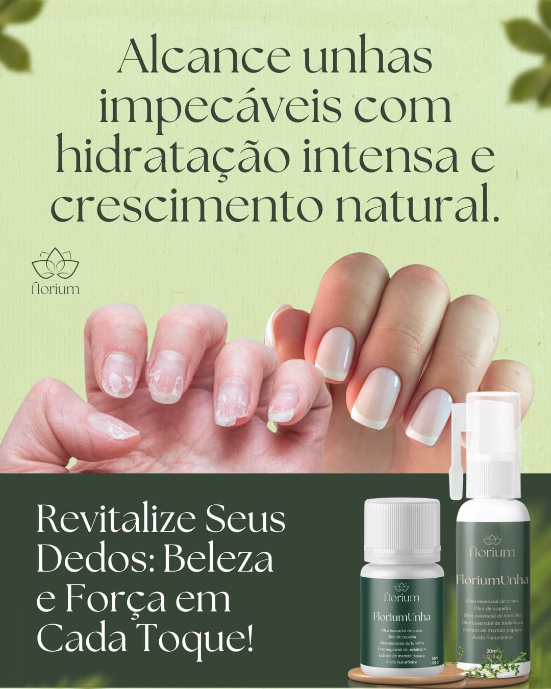 FloriumUnha e Hidratante para os pés