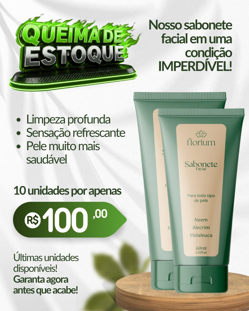 10 Unidades Kit Sabonete Facial 60ML