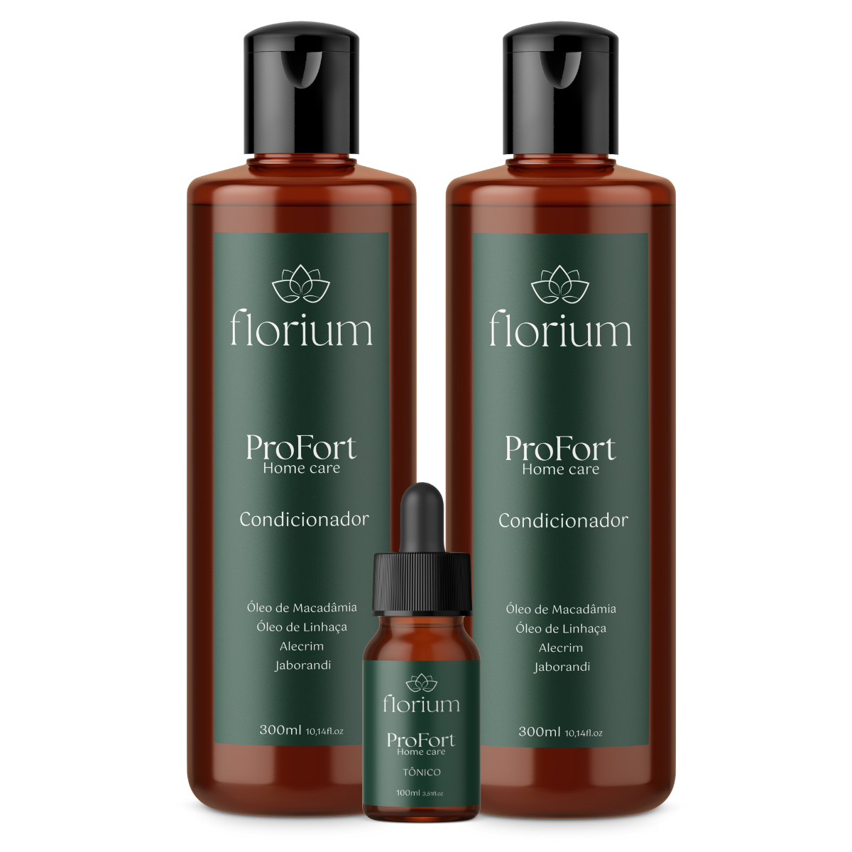 KIT PROFORT - Shampoo, Condicionador e Tônico